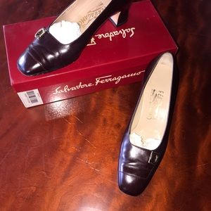 Salvatore Ferragamo Shoes- Francesca Mogano Calf